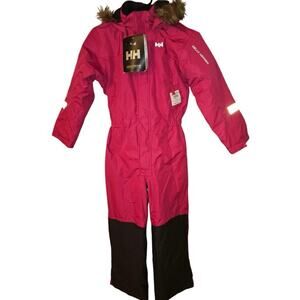 Helly Hansen Girls' Snowfall Snowsuit - Size 134/9 - Excellent Quality